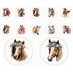 "Horse" Themed Stickers 
